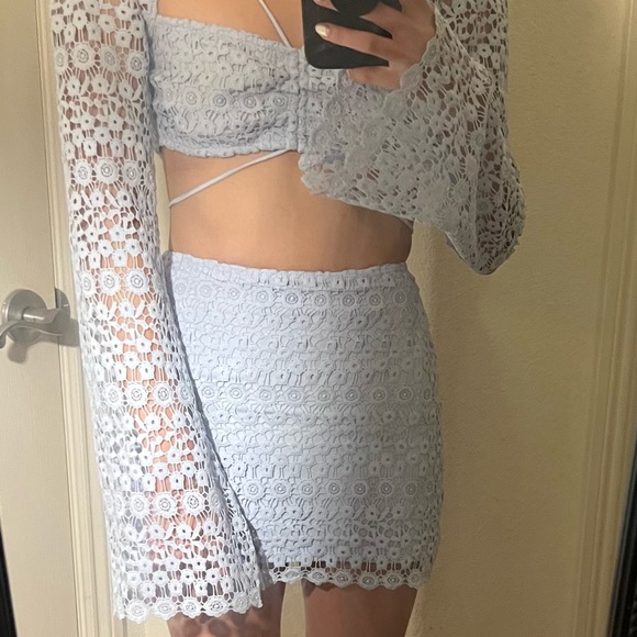 Aubretia Embroidered Two Piece Skirt Set - Picture 3 of 3